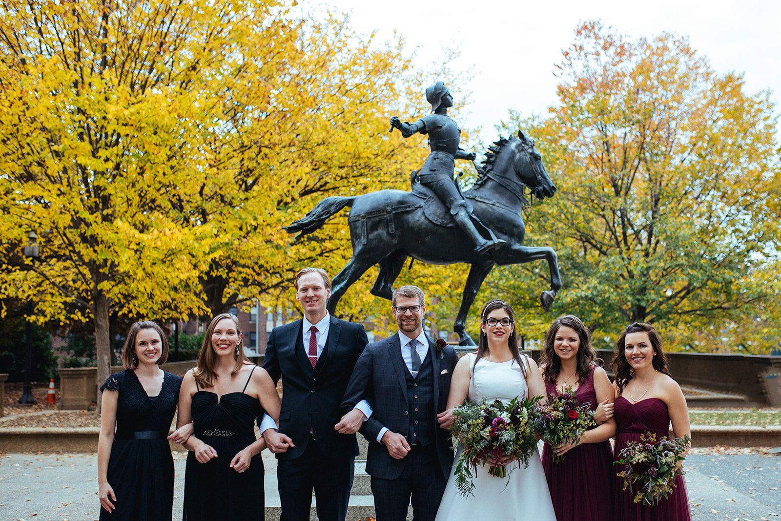 Future spouses and wedding party in DC Shawnee Custalow photography