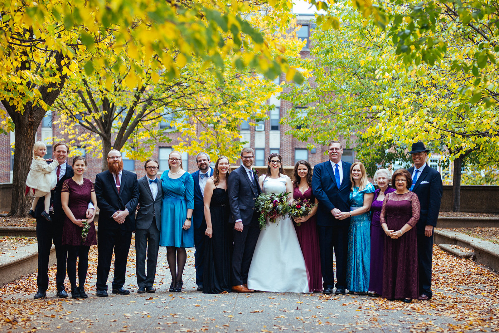 Future spouses with wedding party in DC Shawnee Custalow photography
