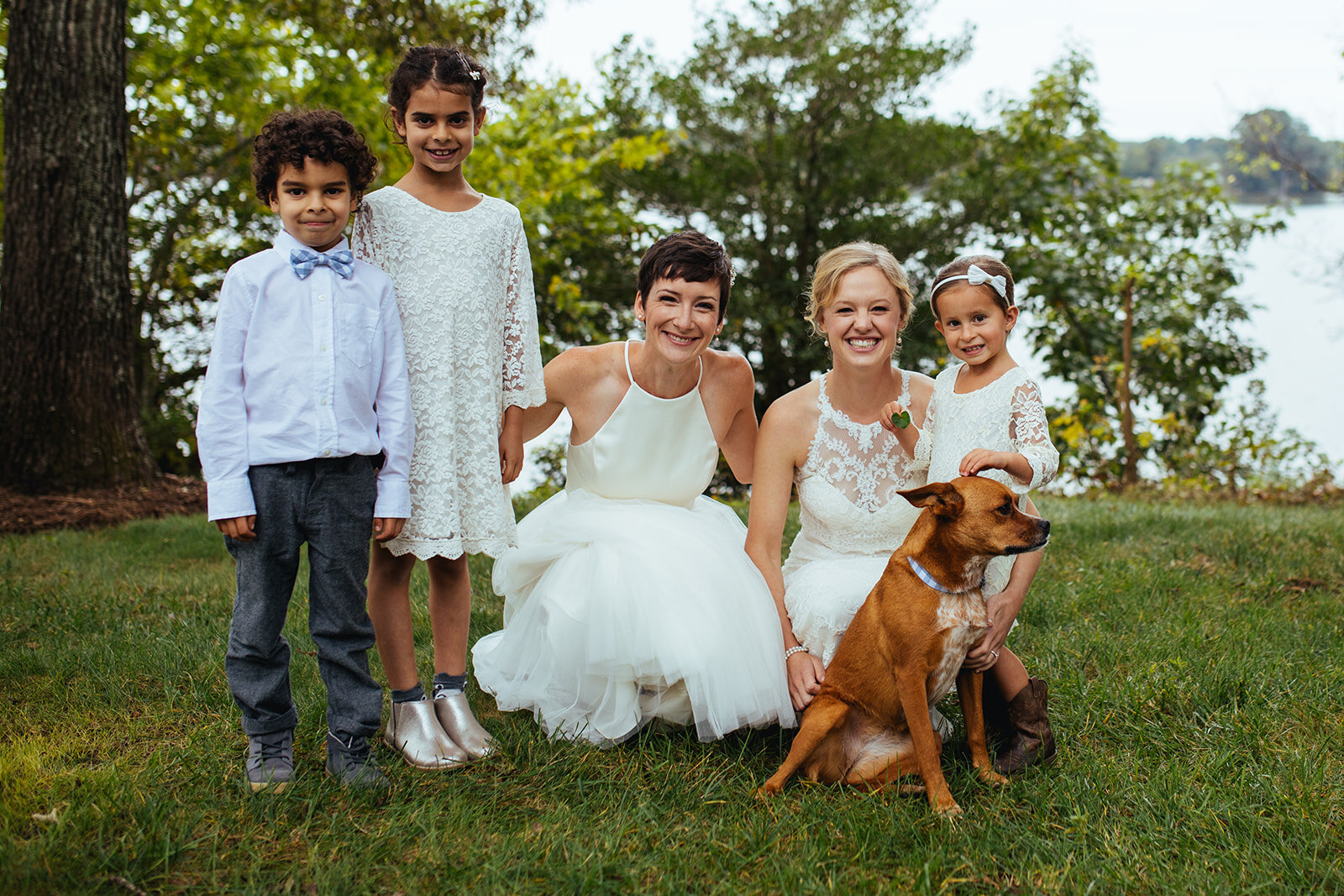 LGBTQ brides with children in central VA Shawnee Custalow photography