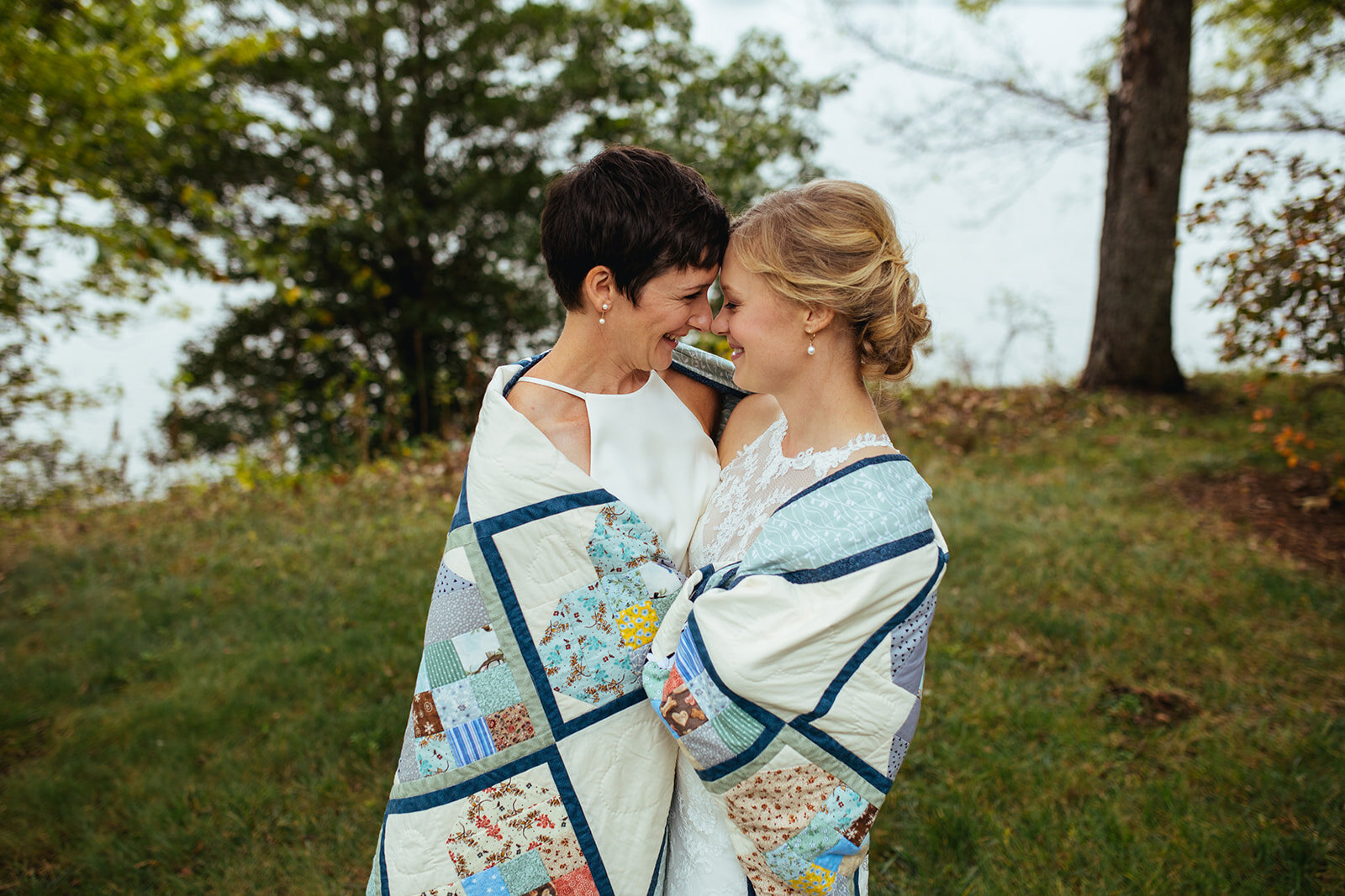 LGBTQ brides on central VA farm in Shawnee Custalow photography