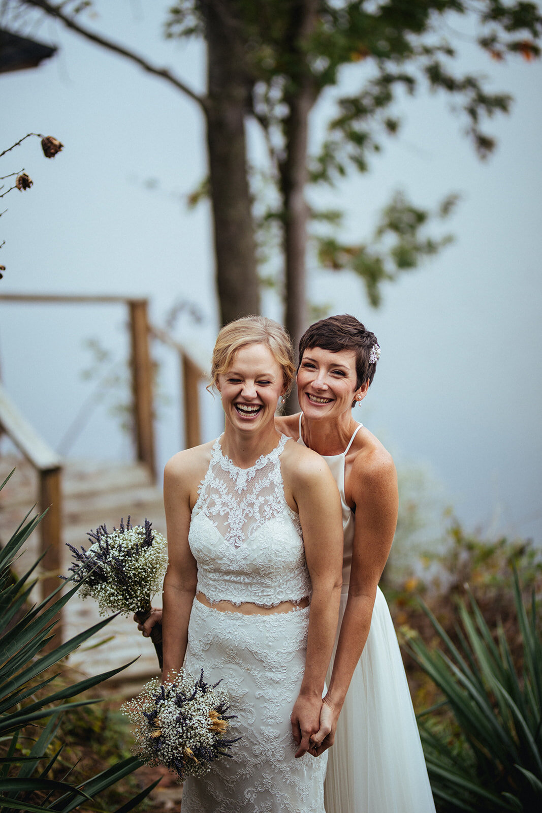 Happy newlyweds in Charlottesville VA Shawnee Custalow photography