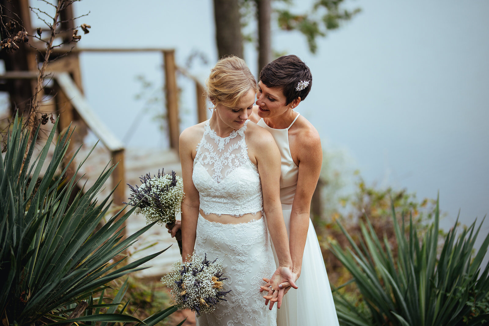 LGBTQ newlyweds in central Virginia Shawnee Custalow photography