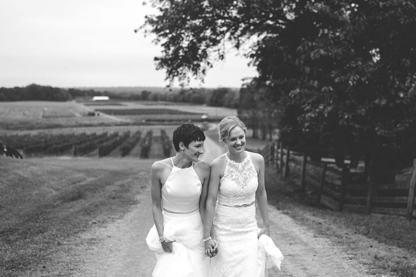 Queer brides in central virginia Shawnee Custalow wedding photography