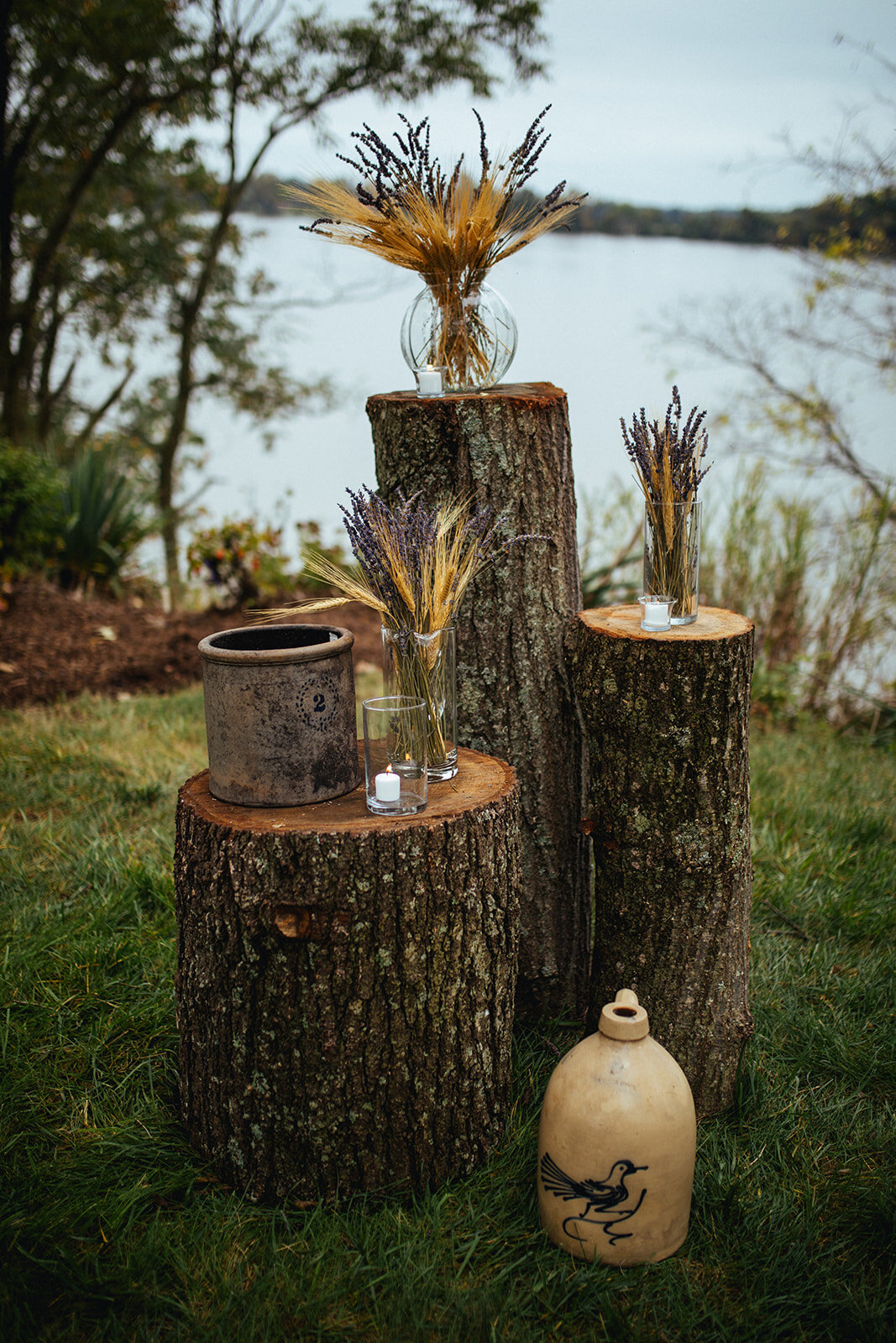 Farm wedding decor in Charlottesville VA Shawnee Custalow photography