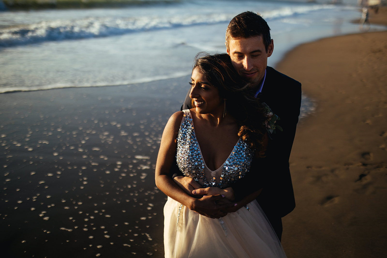 Newlyweds by the sea in San Francisco CA Shawnee Custalow Photography