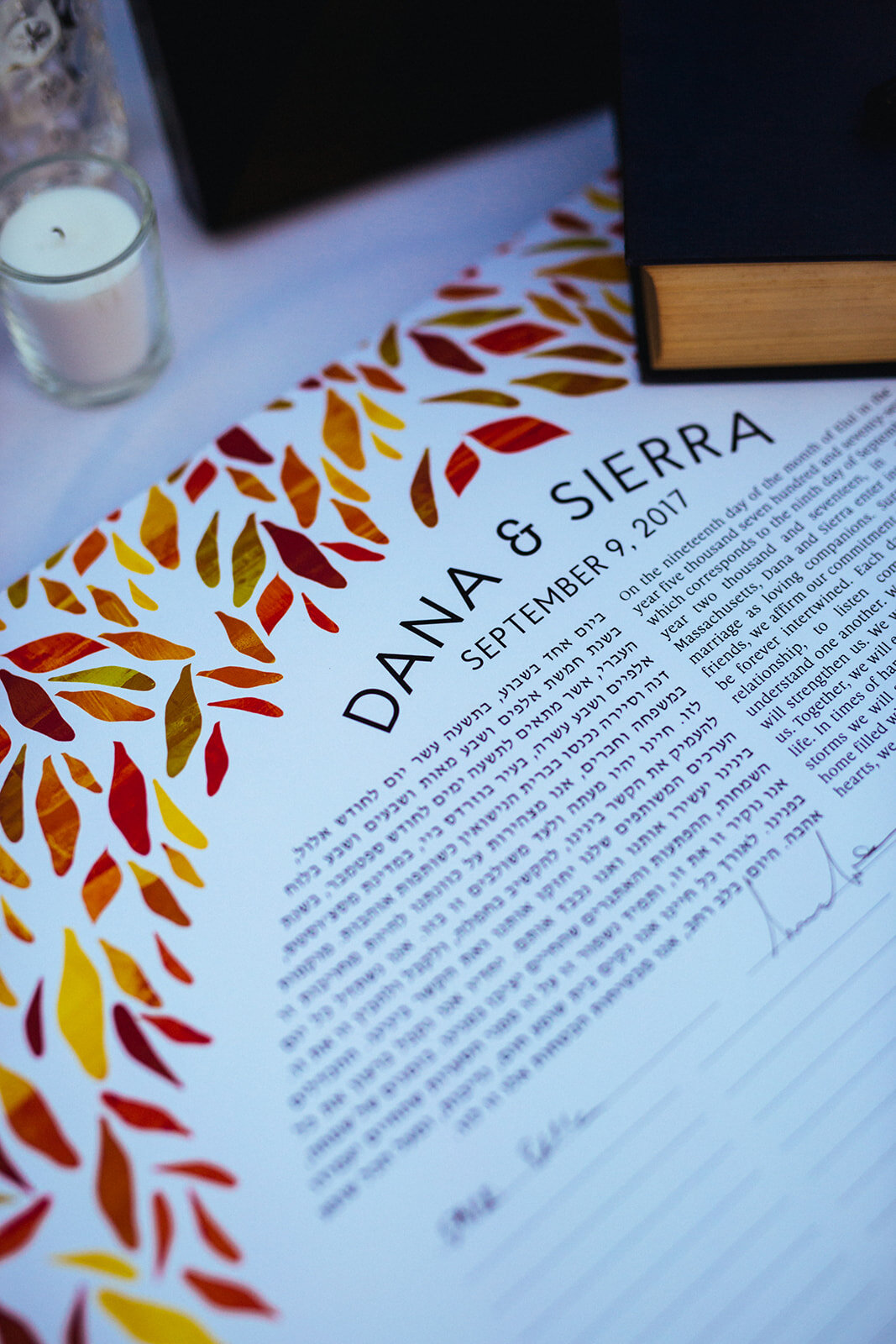 Bilingual wedding stationary in Cape Cod Shawnee Custalow photography