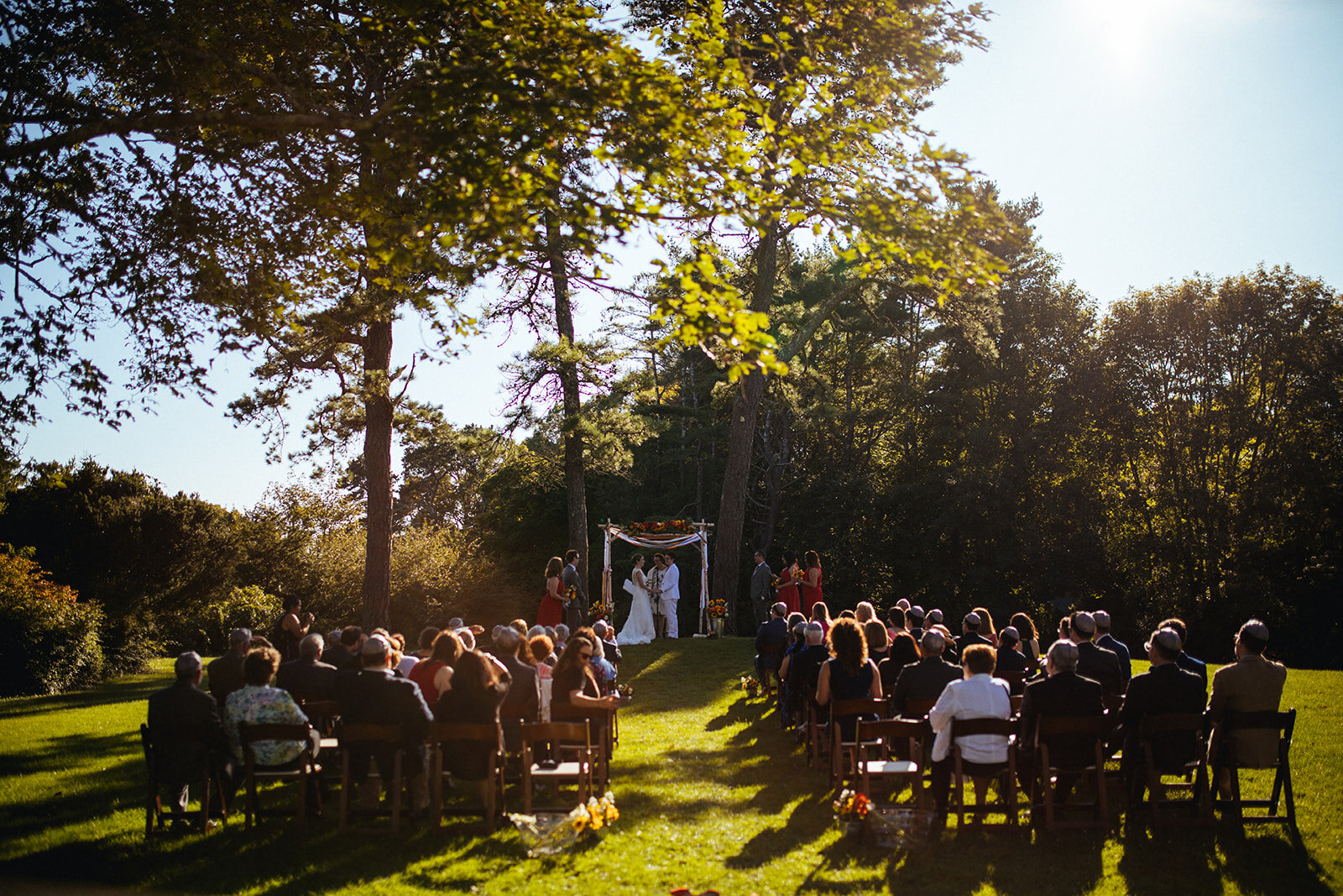 Outdoor queer wedding in Cape Cod Shawnee Custalow photography