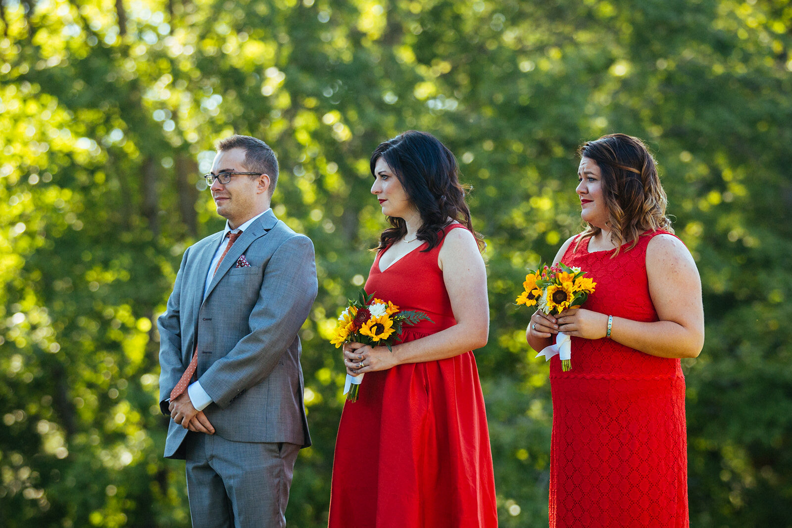 Honor attendants at Cape Cod wedding Shawnee Custalow photography