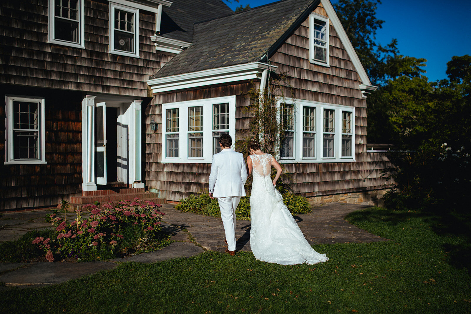 Queer Newlyweds at Cape Cod home Shawnee Custalow photography