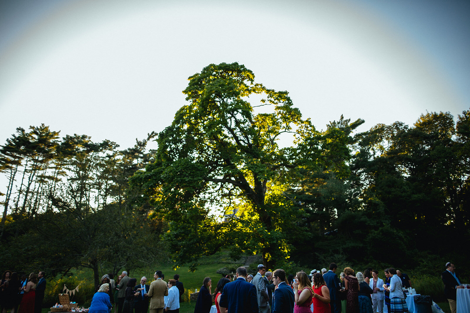 Sunset wedding reception in Cape Cod Shawnee Custalow photography