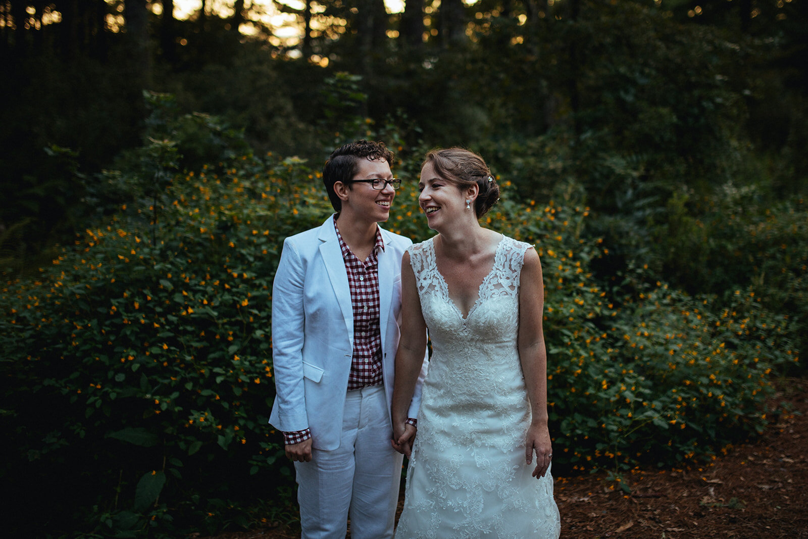 LGBTQ newlyweds in Cape Cod Shawnee Custalow wedding photographer