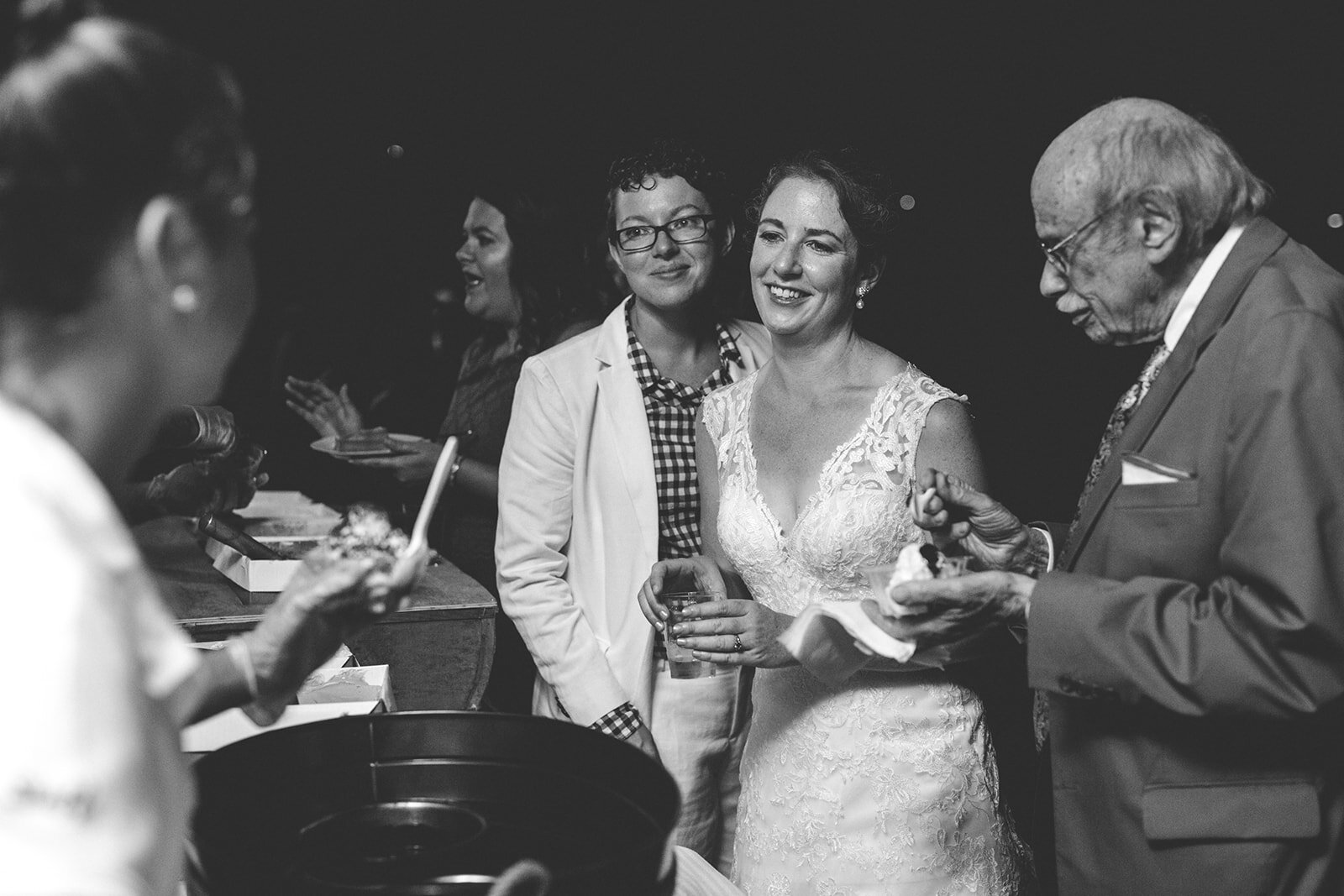 LGBTQ Newlyweds at Cape cod reception Shawnee Custalow photography