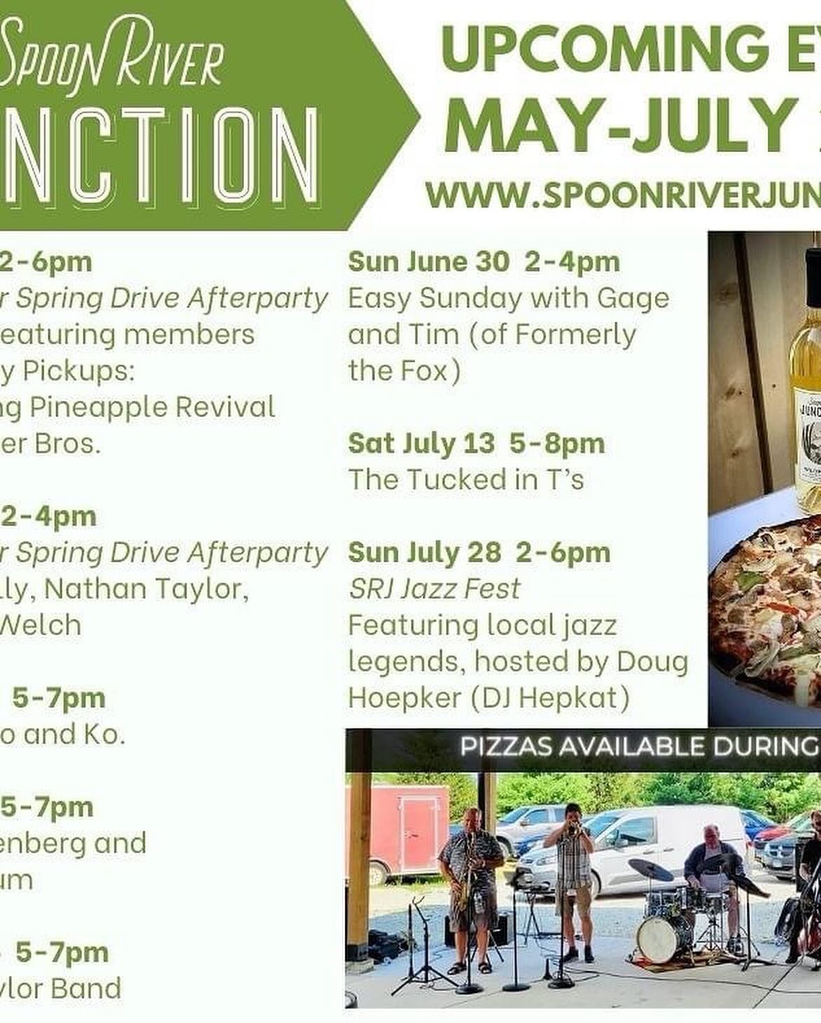 Happy Friday!!

The rain is heading out and we know it&rsquo;s going to be a little breezy today but it&rsquo;s a great weekend to have the patio open. 

Make sure and check out the summer schedule! 
Live music, patio pizzas, and plenty of fun for al
