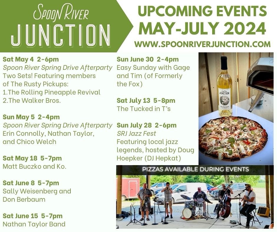 Who&rsquo;s looking forward to music, pizza, and drinks on the patio? 🙋&zwj;♀️ Check out our event calendar for early summer - can&rsquo;t wait!