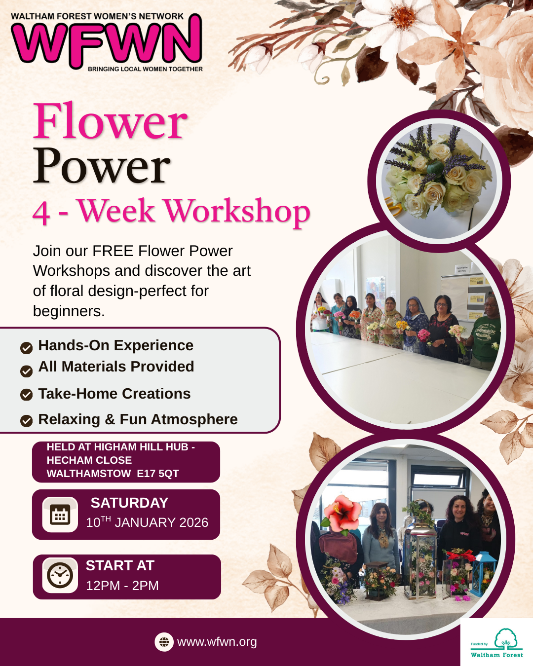 Flower Power - 4 Week Flower arranging for Beginners
