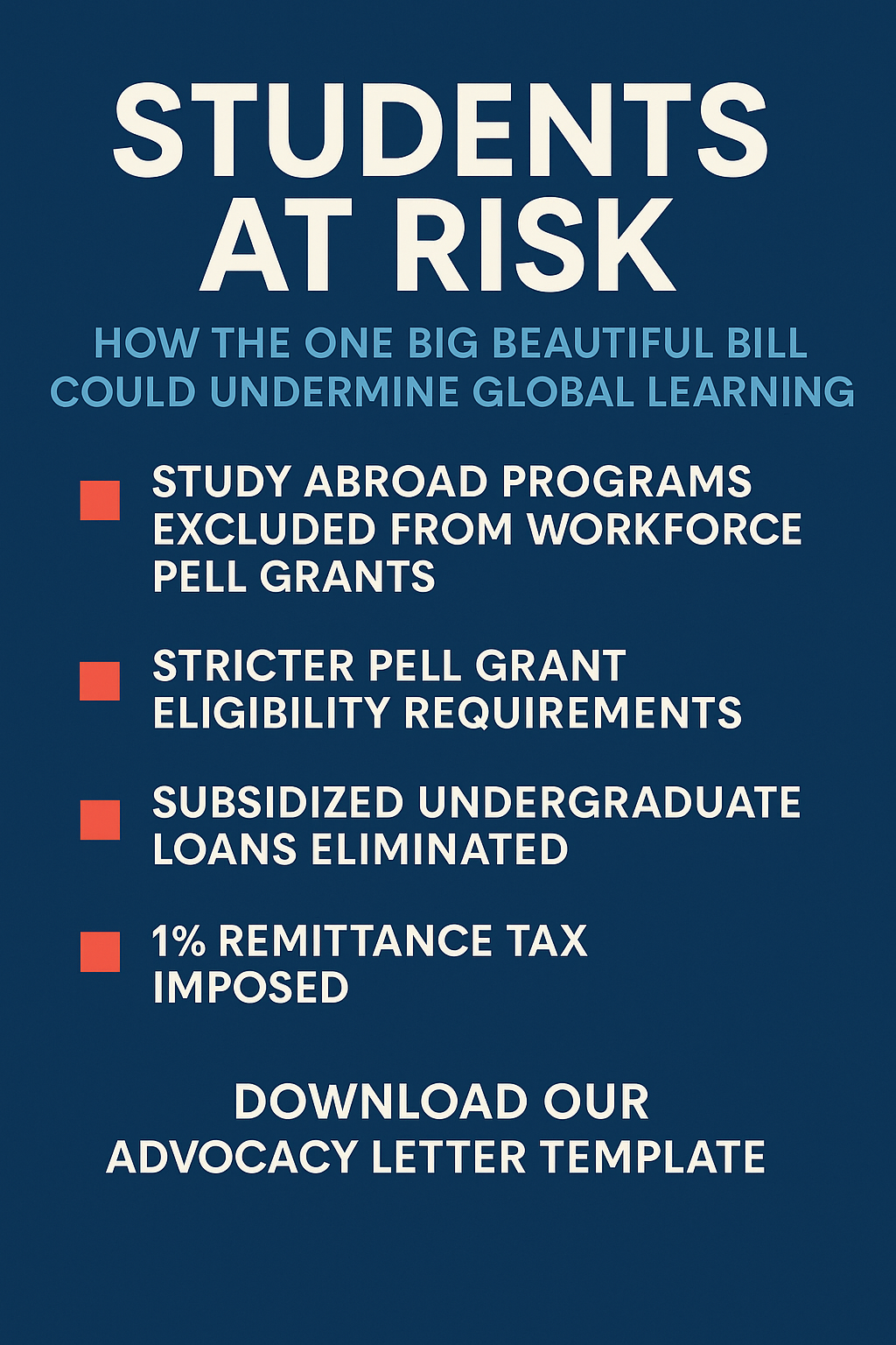 STUDENTS AT RISK: How the One Big Beautiful Bill (OBBB) Could Undermine Global Learning