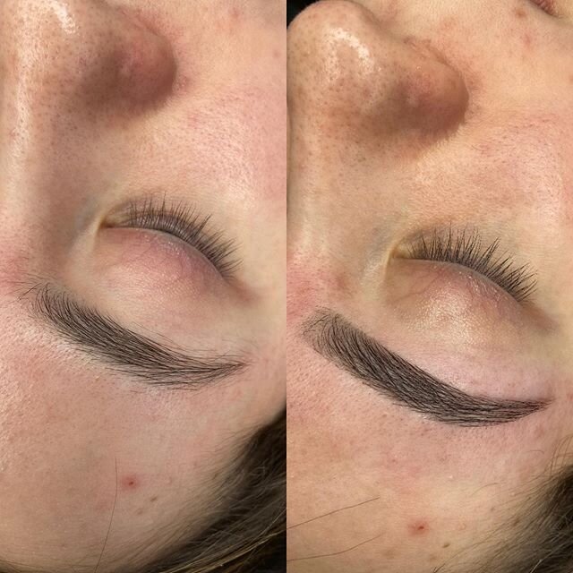 A super satisfying brow wax &amp; tint. Transformations like these just make my heart so happy!