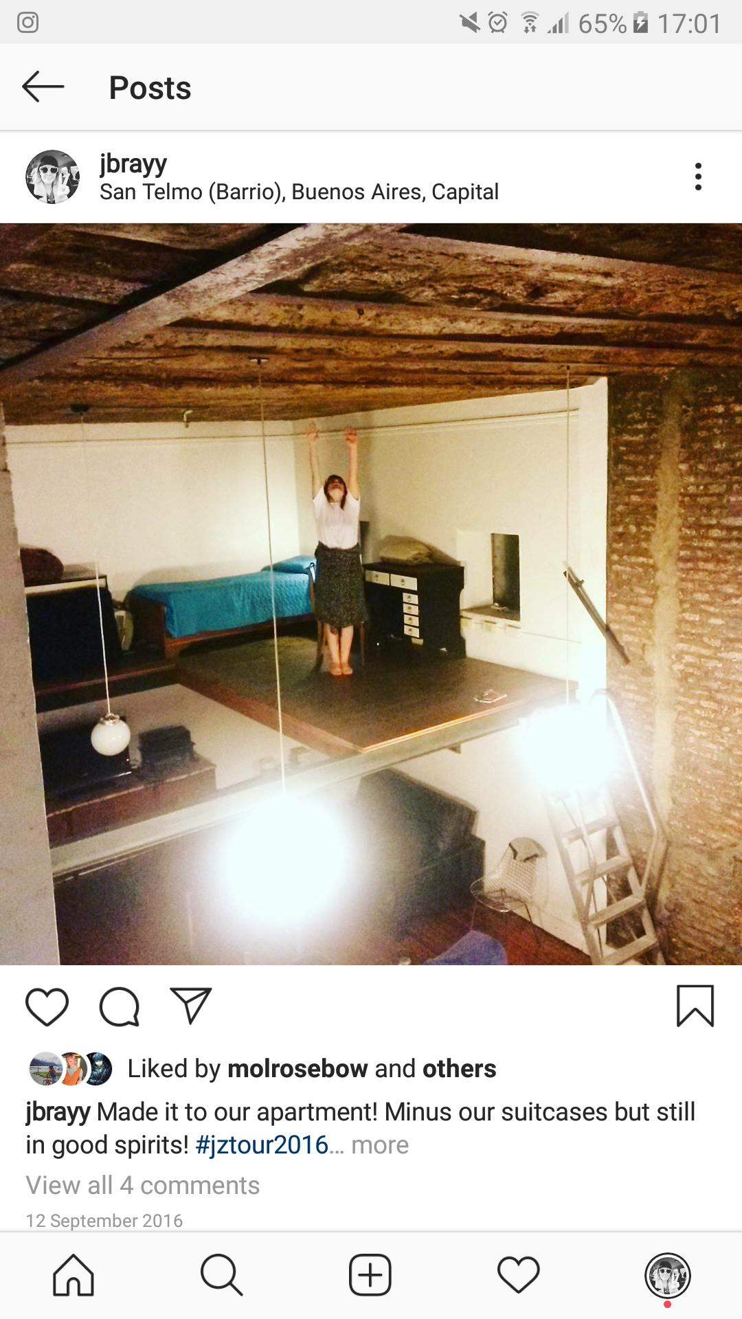The writer and her friend Zoe in Argentina, 2016.