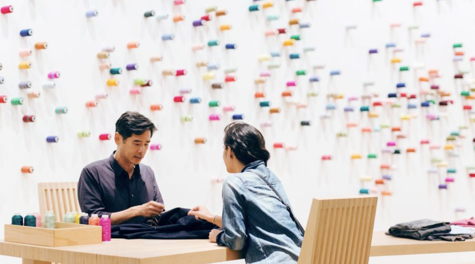 Lee Mingwei&nbsp; The Mending Project &nbsp;2009–, Mori Art Museum, Tokyo, 2014.
