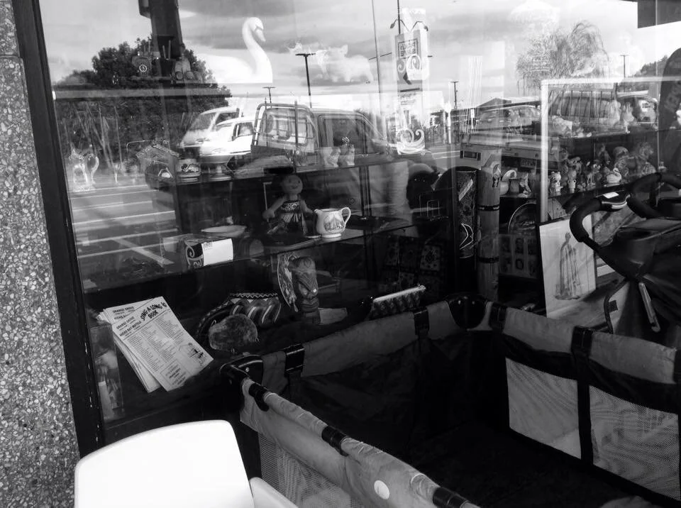Outside the best secondhand shop in Gisborne.