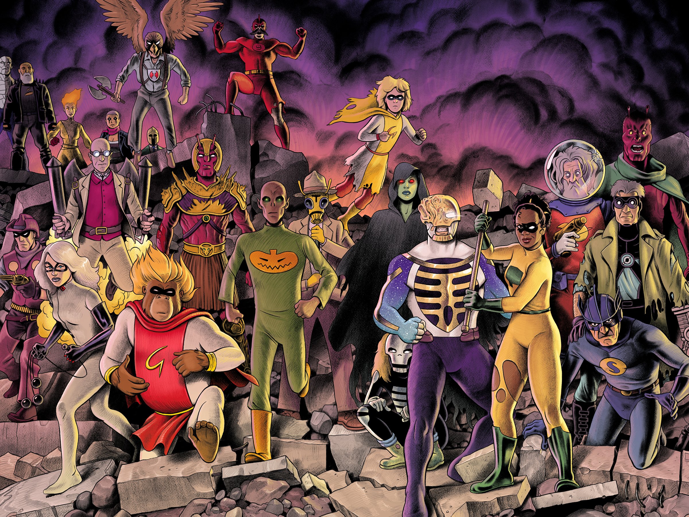 Black Hammer: The End wraparound cover, Dark Horse