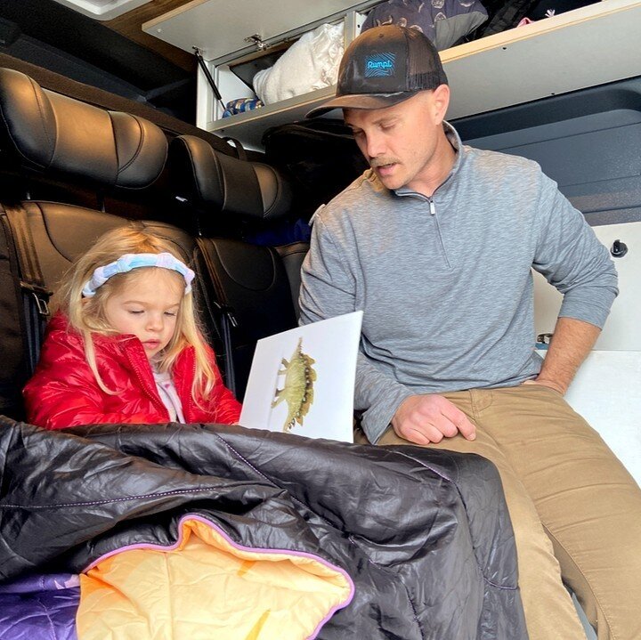 Our vans are a refuge for adults and kids alike.