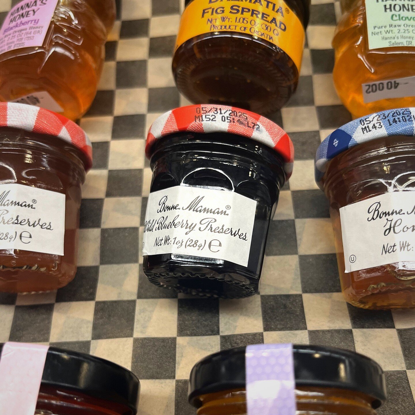 These honeys and jams are normal size. April Fools! We're bringing #MongerMonday back to show off our collection of minis just in time for picnic season! In the mood to pair your cheeses with a touch of sweetness, but don't want to commit to a full-s