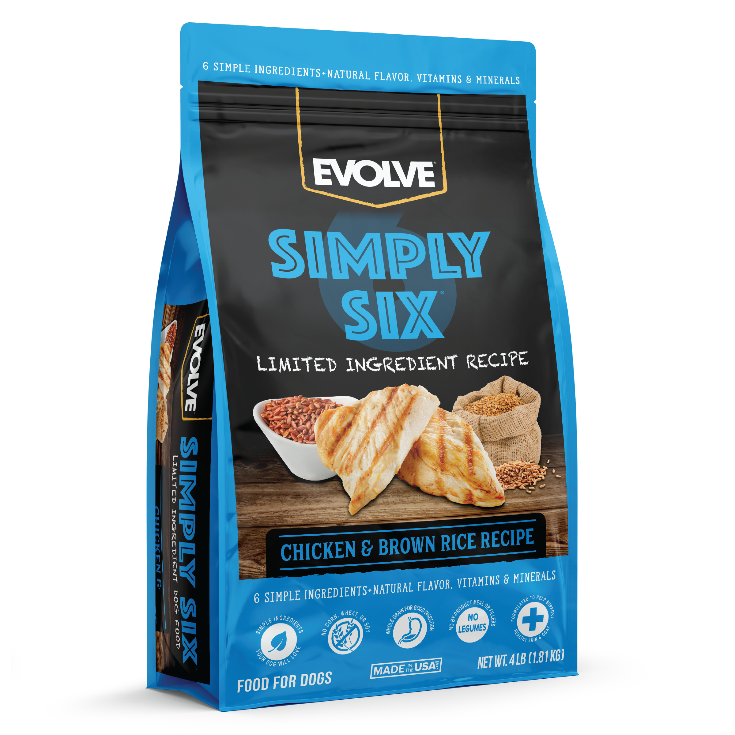 Evolve Simply Six Chicken & Brown Rice Dog Food