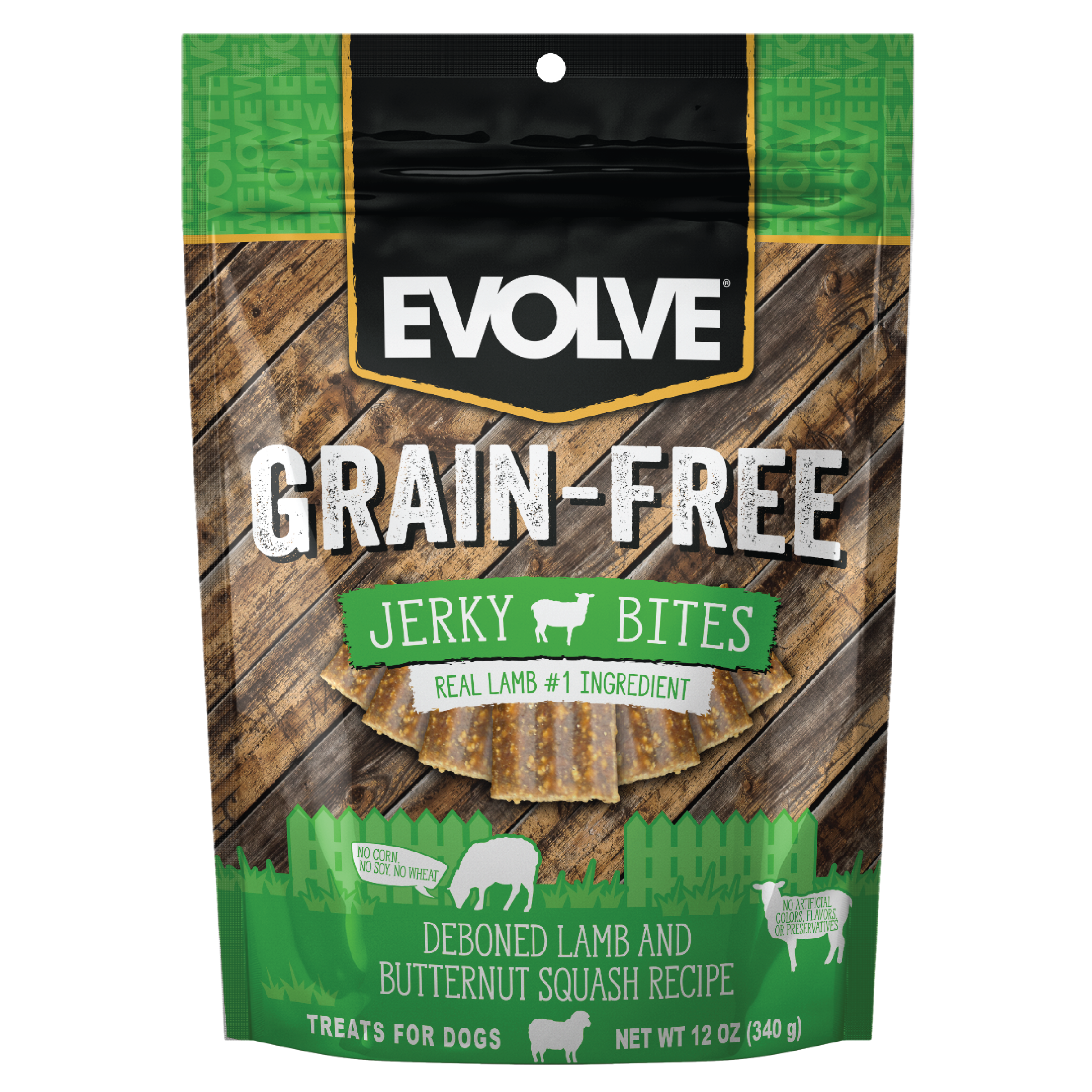 Evolve Grain Free Lamb & Butternut Squash Jerky Bites