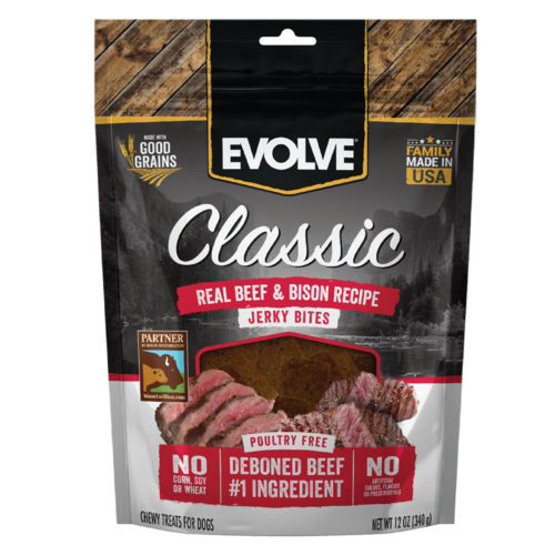 Evolve Classic Beef &amp; Bison Jerky Bites