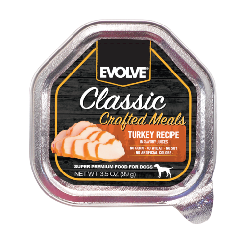 Evolve Classic Crafted Meals Turkey Recipe Dog Food