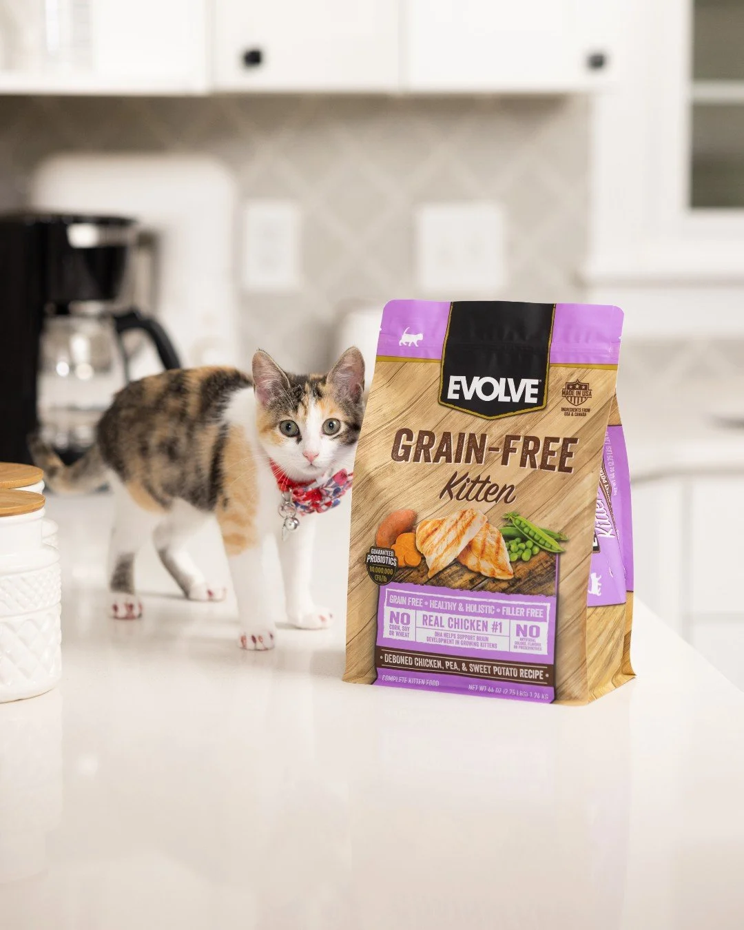 👉 Swipe to see the face of a kitten who's *clearly* tired of waiting for you to open the bag 😾 

Available in stores and online! 

#EvolvePetFood #ChooseEvolve