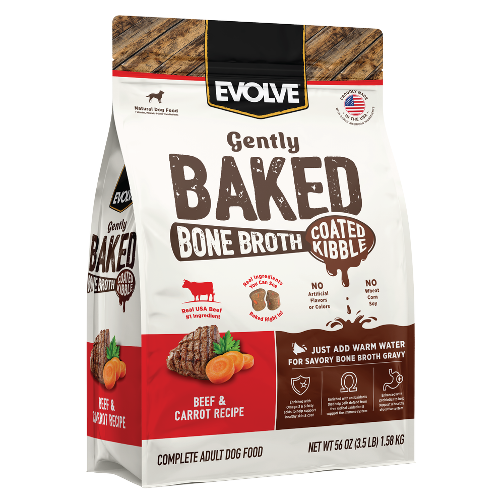 l carnitine in bone broth Evolve Gently Baked Beef & Carrot Gravy Dog Food — Evolve Pet Food Acetix 30Cpr | Dr. Suplementos Size: 8g x 15 Sachets:[Trial Pack] 5s