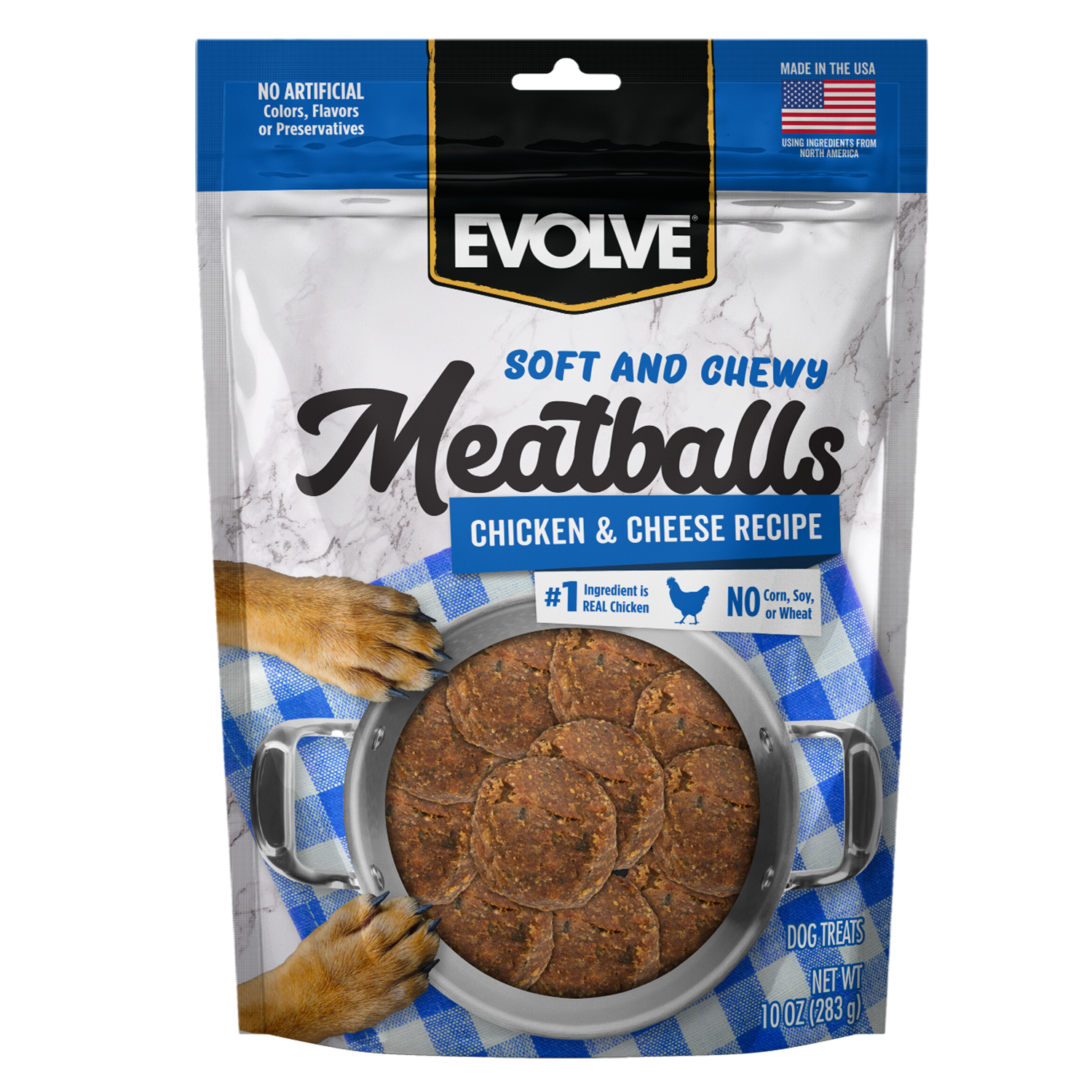 Evolve Chicken & Cheese Meatballs for Dogs