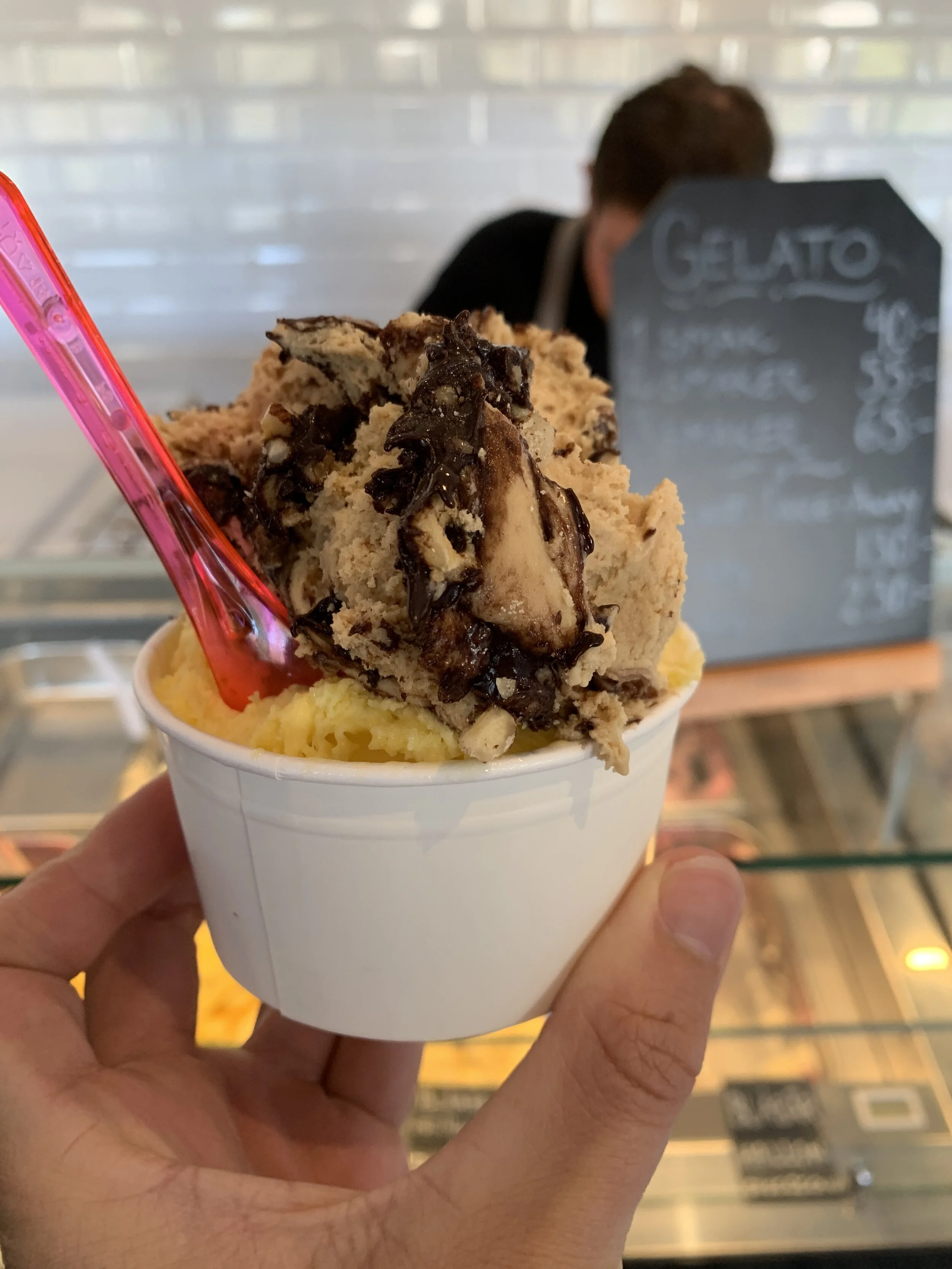 Hasselnöt &amp; Mango sorbet 🍦🍦🍦🍦 