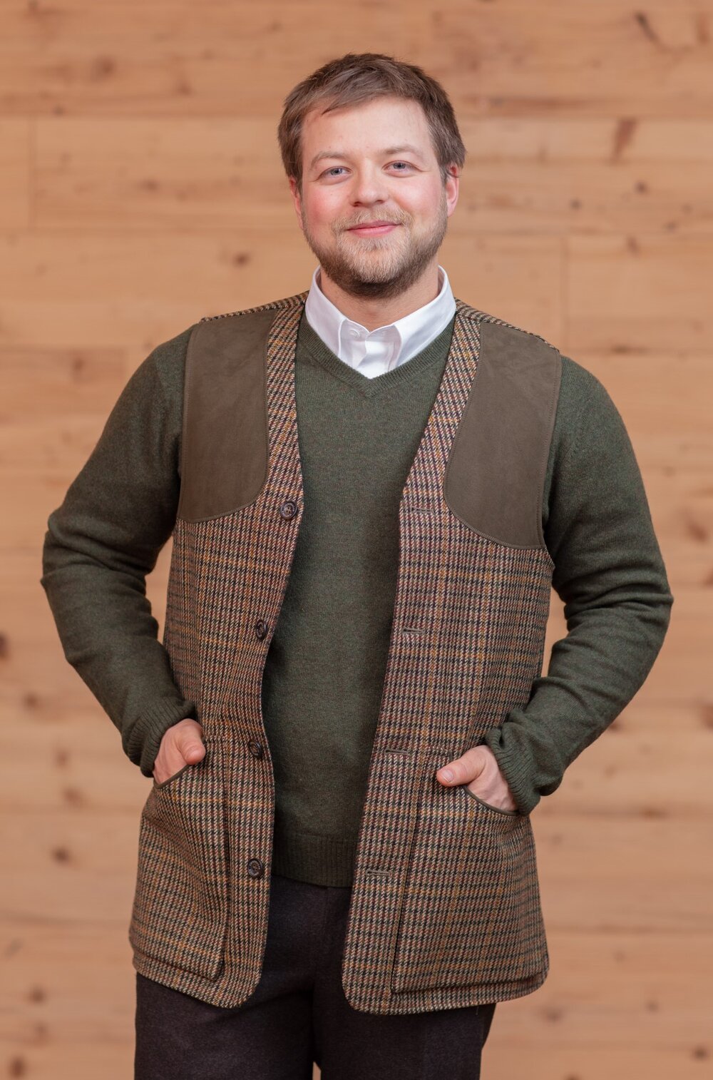 Tweed Weste kariert — Karl Jäger