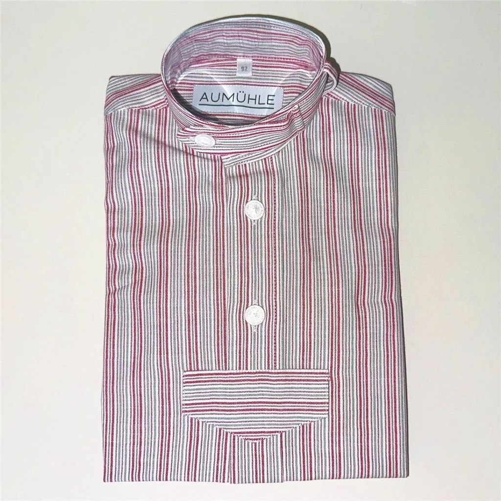 Kinderpfoad rot-grau gestreift