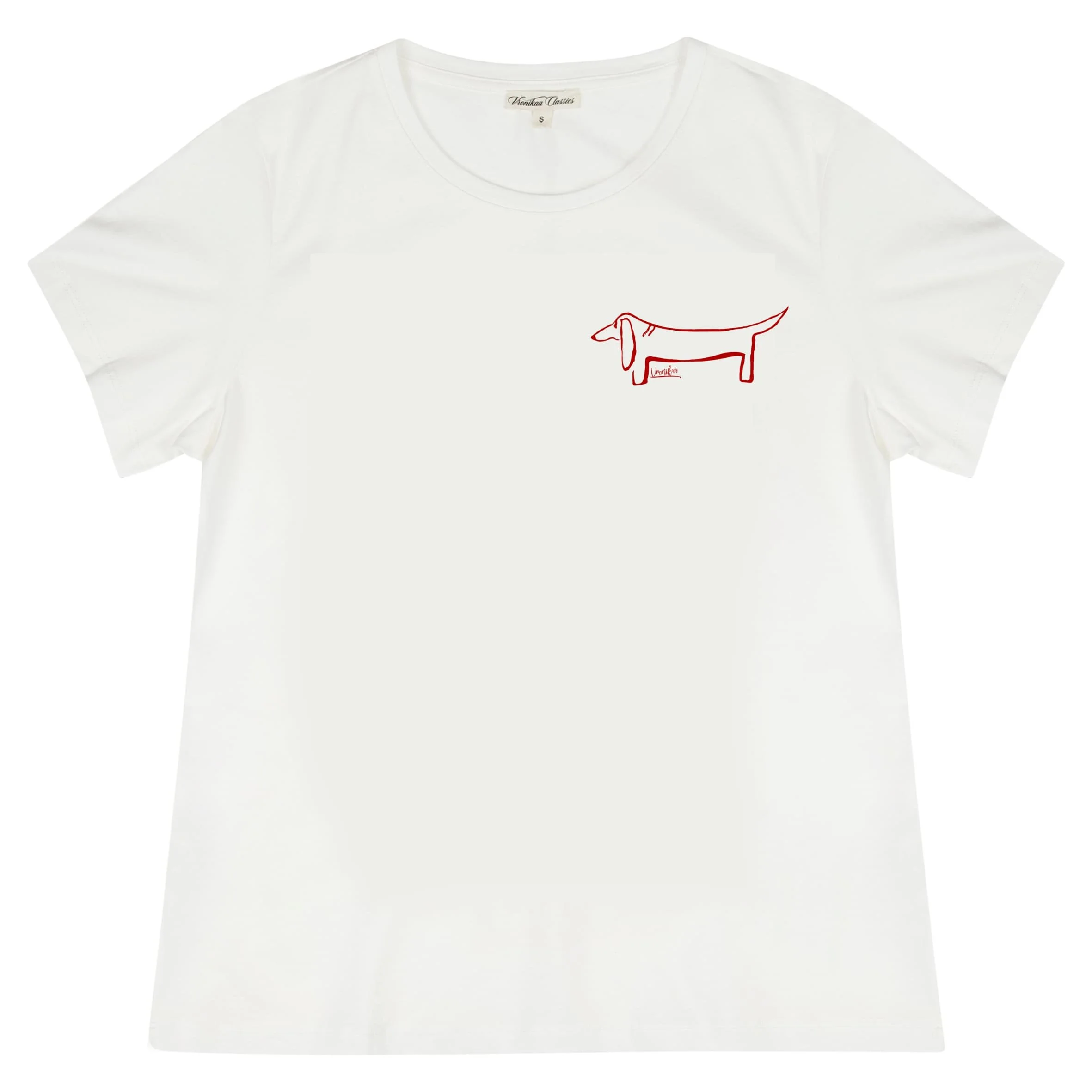 Vroonika Dackl rot T-Shirt