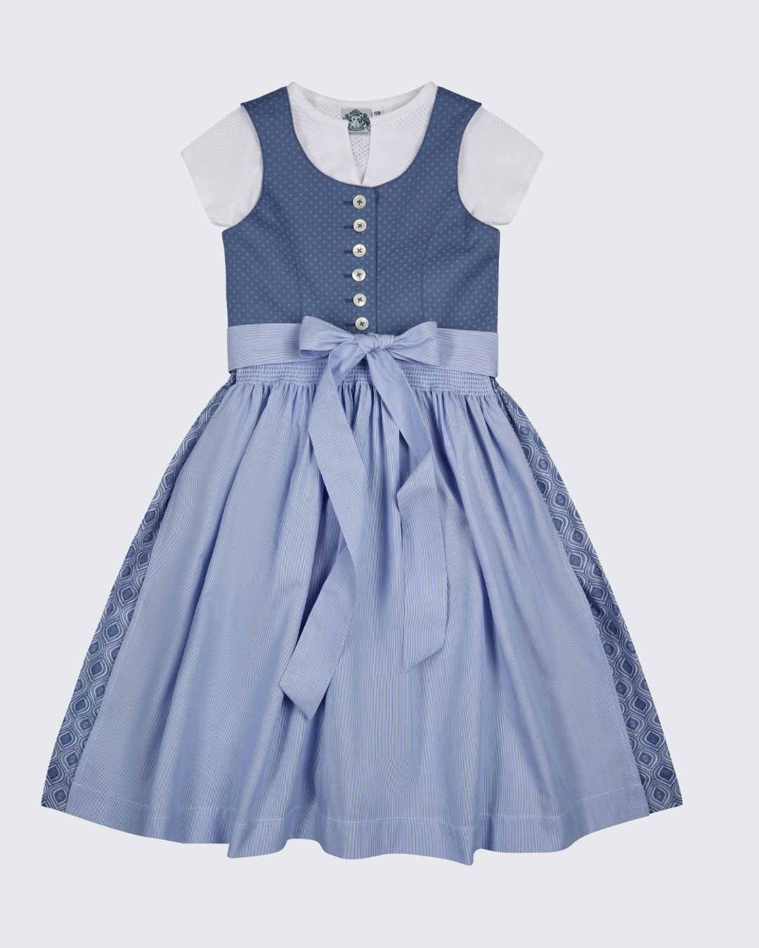 Kinderdirndl "Bergsee" blau