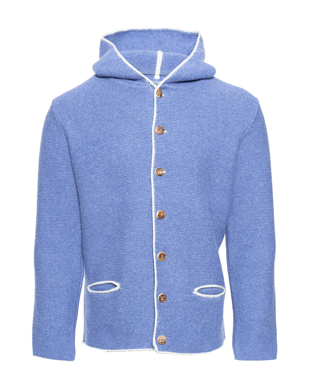 Isar Trachten Strickjacke Trachtenjacke Kapuze Herren Isar