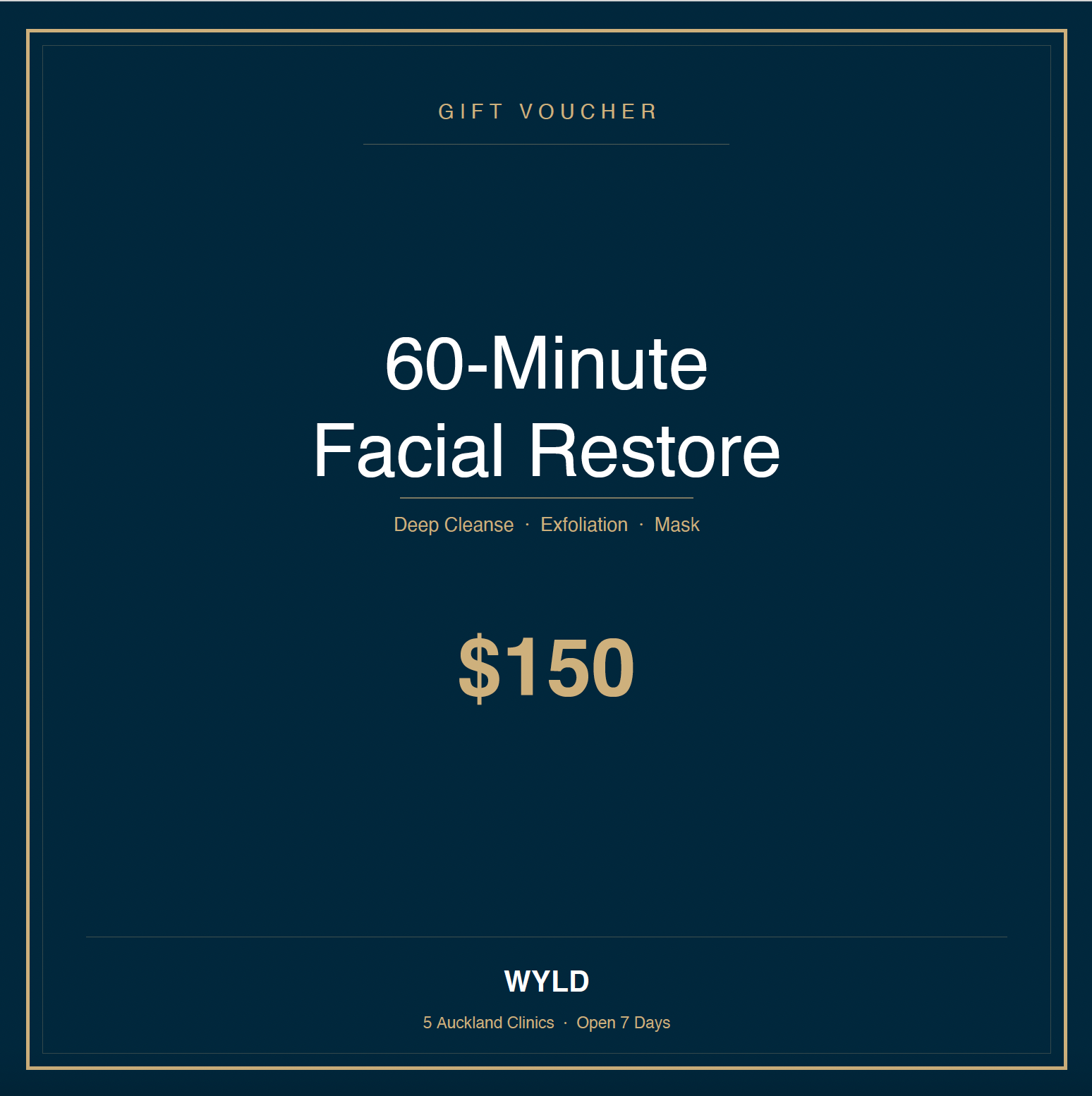 60-Minute Facial Restore Gift Voucher