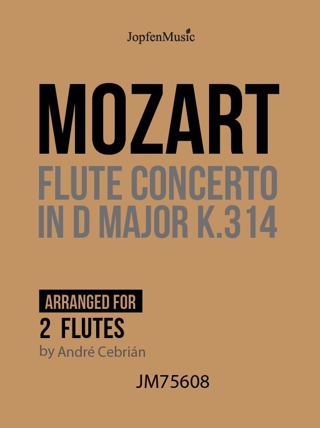 MOZART - Flute Concerto in D (2 flutes) - JM75608