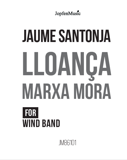 Santonja - Lloança (marxa mora for wind band) - JM8601