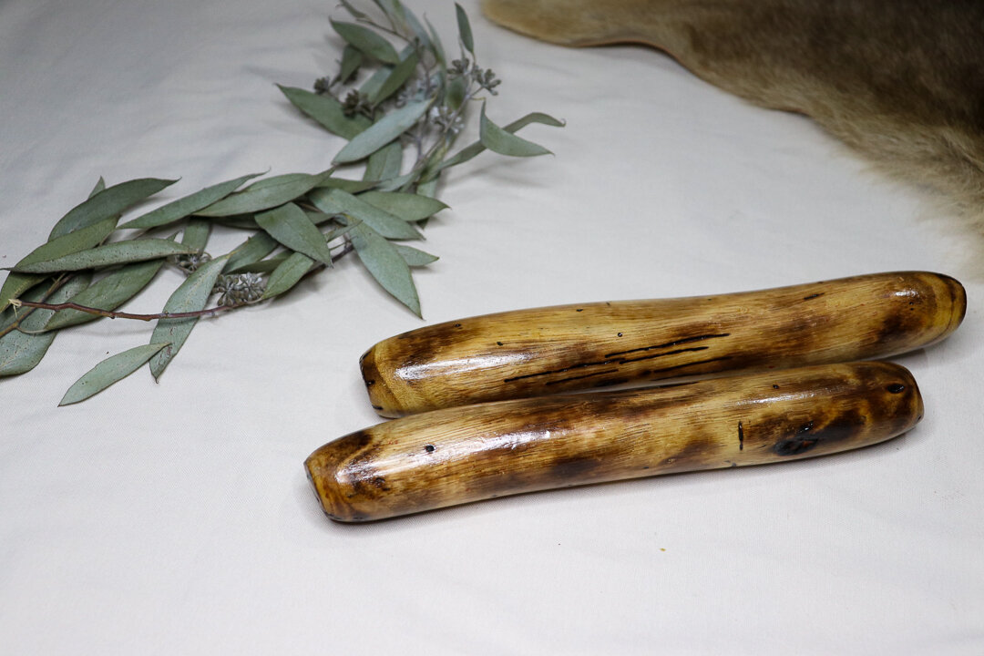 Small Varnished Clapsticks