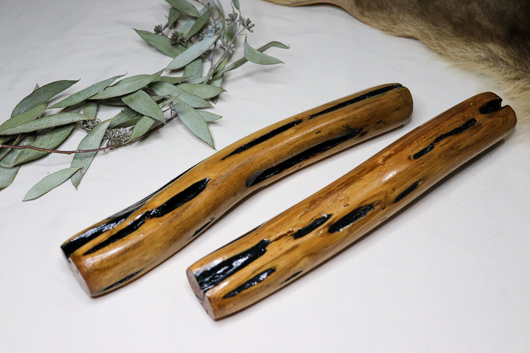 Large Varnished Clapsticks