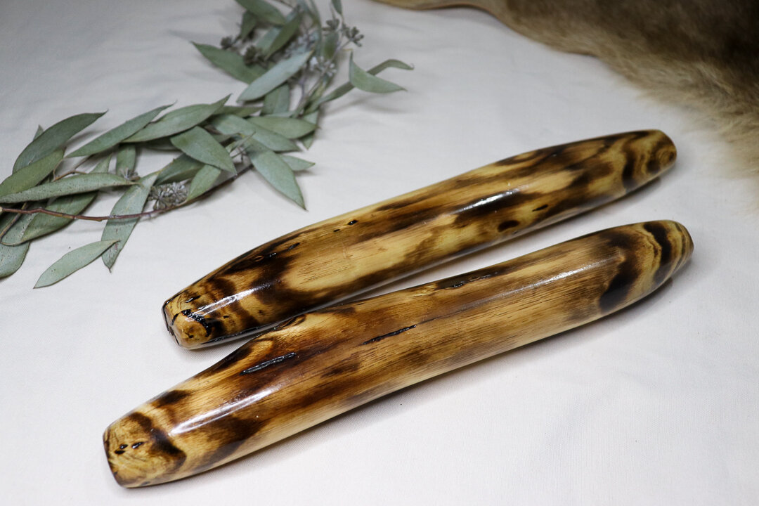 Large Varnished Clapsticks