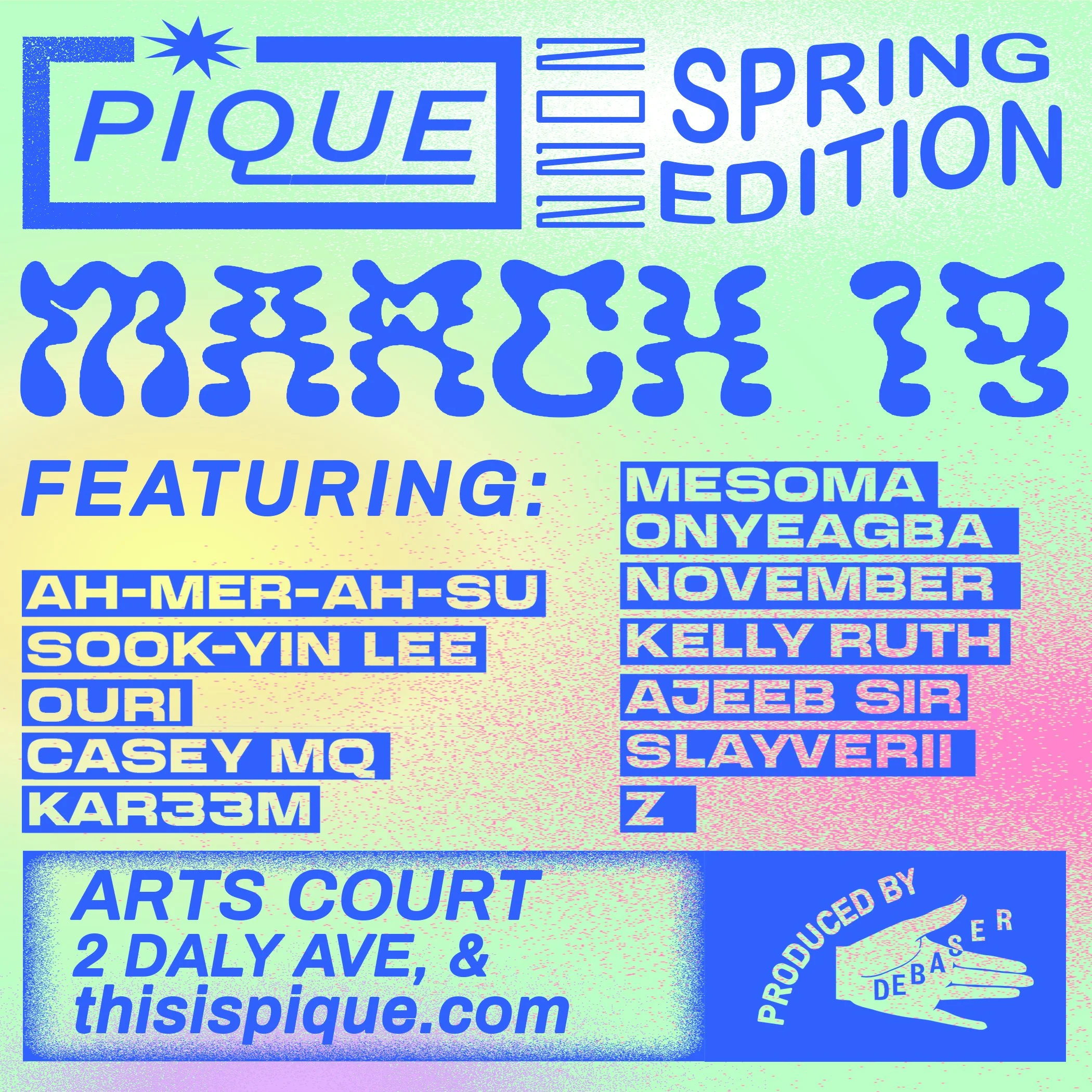 Pique spring edition