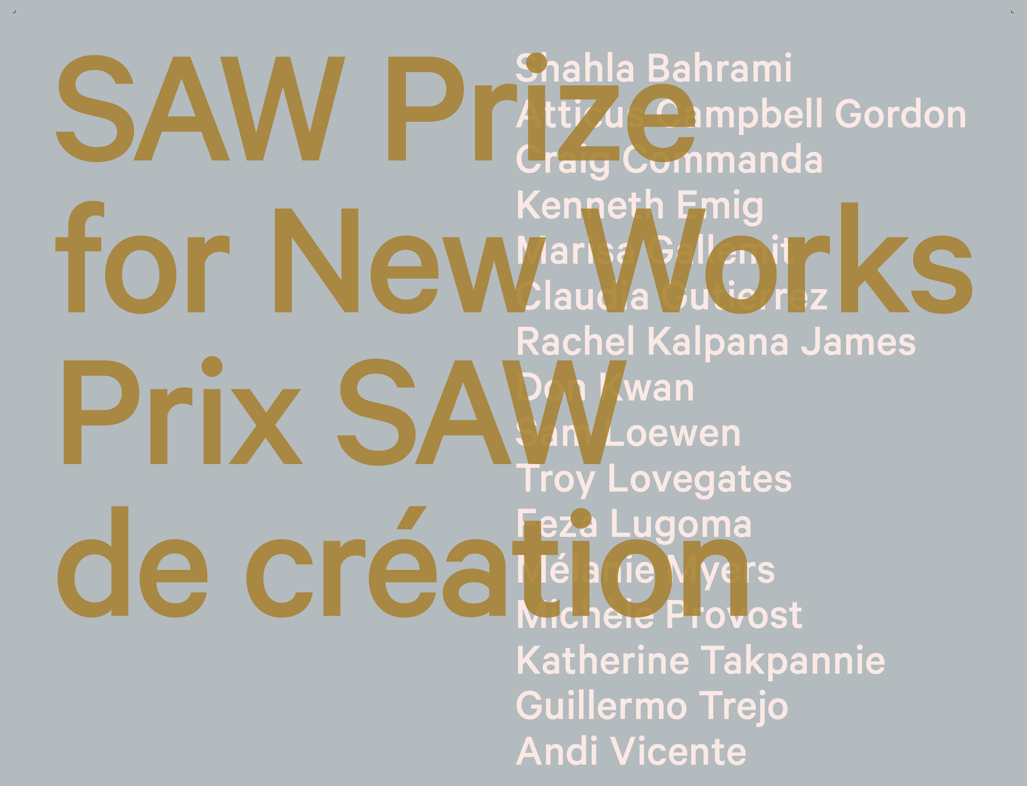 SAW Prize for New Works