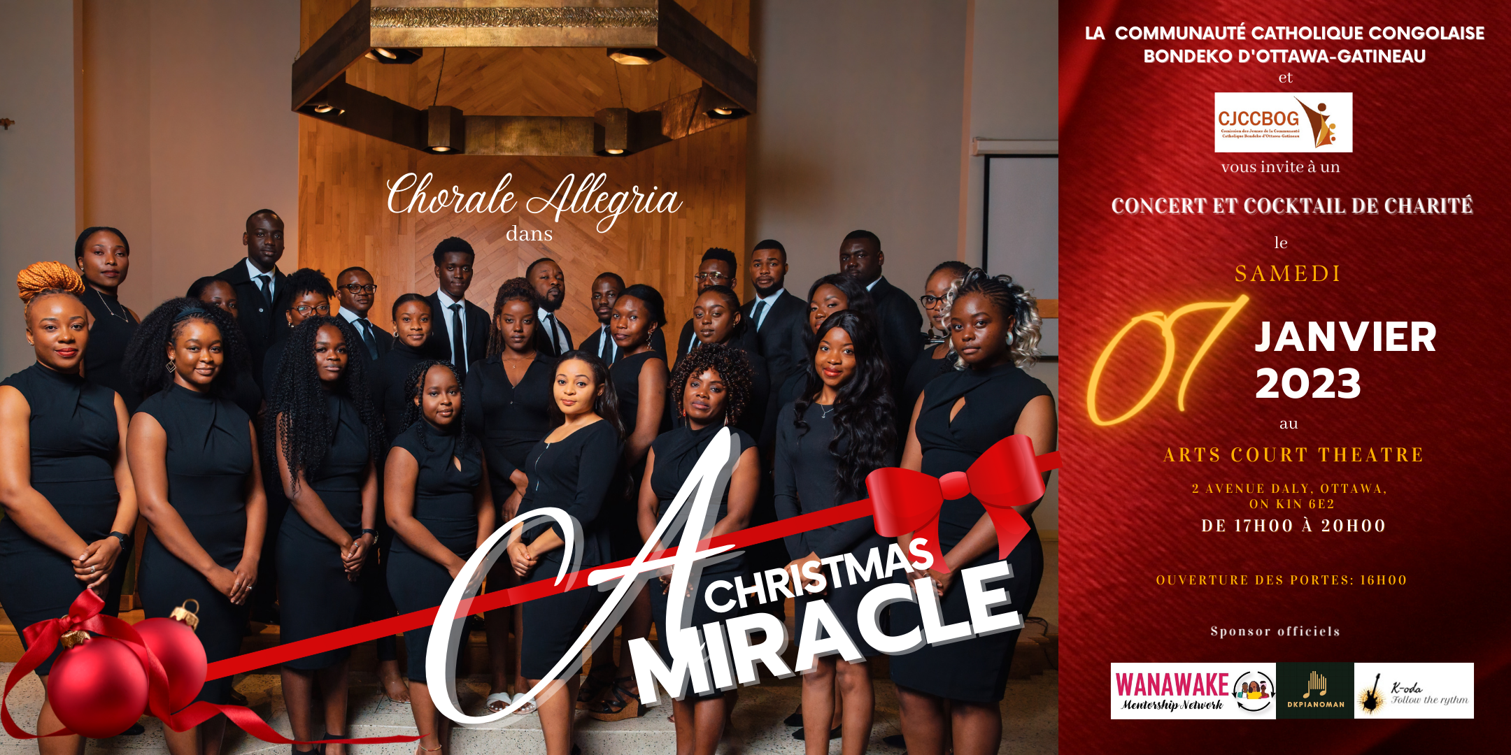 "A Christmas Miracle" - Concert et Cocktail