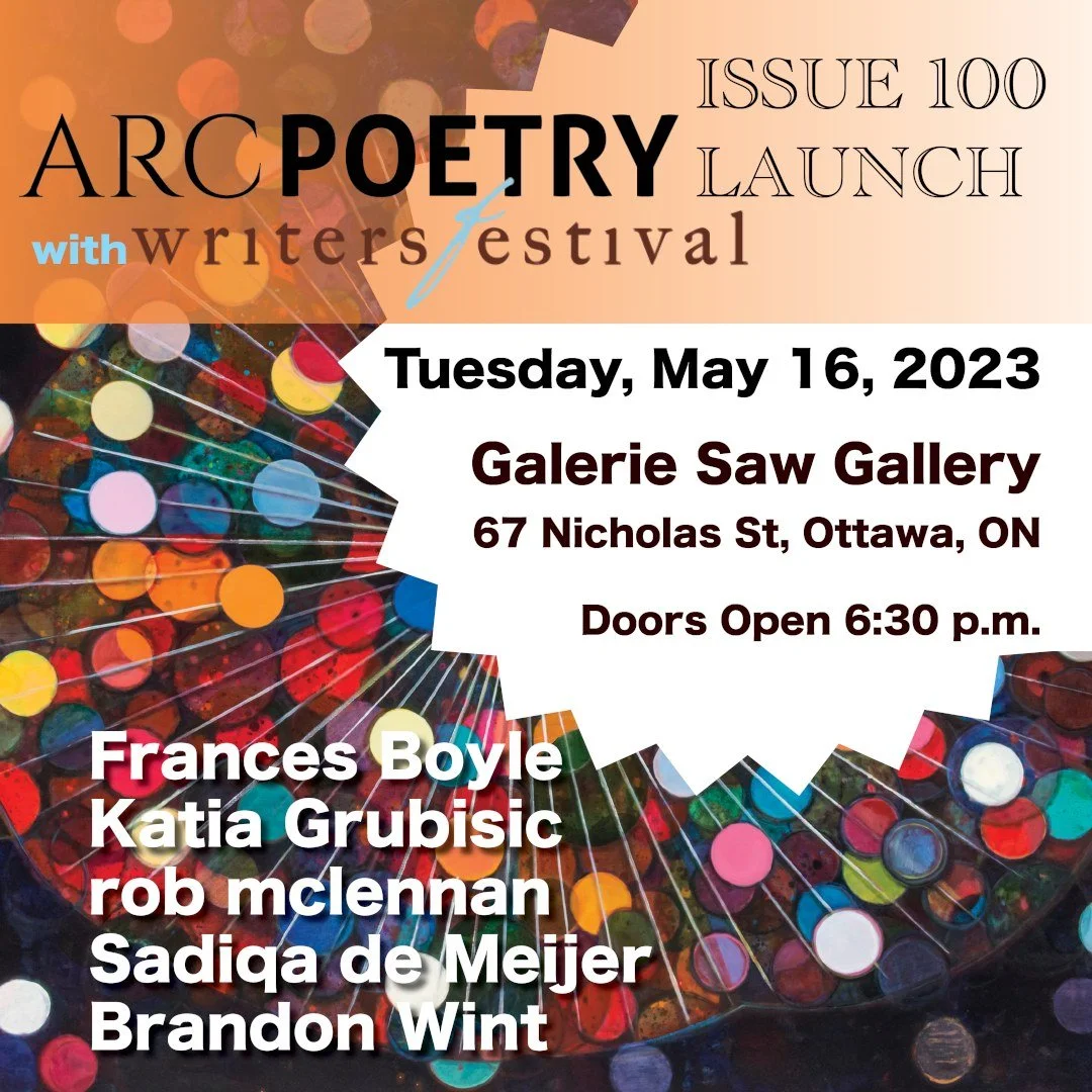 Launch of the 100th issue of Arc Poetry Magazine